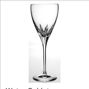 Lenox fine crystal water goblets Firelight 4 glass